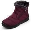 scecocrs Stivaletti Invernali Da Neve Con Zip Da Donna, Stivaletti Caldi Foderati in Pelliccia, Stivaletti Comfort Impermeabili Antiscivolo Per Esterno, Botas De Invierno Para Mujert