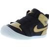 Nike Jordan 1 AT3745-071 - Scarpine da culla per bambini, colore: nero/vela/oro metallizzato, Mostrato: Nero/Vela/Oro metallizzato, 3 Toddler