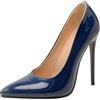 Asterisco Décolleté a Spillo da Donna Tacco Alto Scarpe Appuntito Senza Chiusura Semplici Scarpe da Sera, N75943Li Dark-Blu Numero 33 EU/32Cn