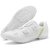 Hixingo Scarpe da Ciclismo Donna Uomo Strada e MTB Bike, Mountain Bicicletta Traspiranti Scarpe da Equitazione con Suola in Gomma Antiscivolo, Senza Attacchi, 37-47 EU (Bianco,39)