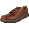 Clarks Un Abode Ease, Scarpe Con Lacci Uomo, Dark Tan Lea, 39.5 EU Wide