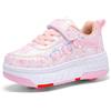 YongerYong Scarpe da ginnastica 2 in 1 per Bambini e Ragazze con 4rotella retrattili