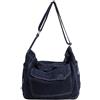 MALSSE Borsa a tracolla da donna Denims Messaggeri Borsa Casual Grande Capacità Scuola Per Shopping Viaggi Ufficio Donne Grande Capacità Spalla Corea Stili Messaggeri Per Lavoro