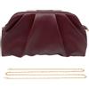 Pahajim Pochette Donna Elegante con Tracolla Morbido PU In Pelle Clutch Cerimonia Borsetta Donna per Balli, Feste, Matrimonio