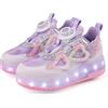 Mateju Scarpe con Rotelle da Bambina, Pattini a Rotelle Retrattili Automatici, Skateboard Sneakers Scarpe Sportive con Rotelle Doppia, Scarpe da Ginnastica Lucide Moda per Bambini