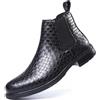 Generic Uomo Chelsea Boots con Lati Elastici, Intreccio Confortevole Caviglia Chukka Boots per Gli Uomini