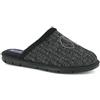 inblu Pantofole Uomo A Righe con Logo, Ciabatte con Sottopiede Imbottito, 40/46