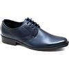 Evoga Scarpe Uomo Class Eleganti vernice Calzature Business Cerimonia (Blu Scuro, Numeric_41)