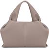JQWYGB, Borsa a tracolla da donna, stile retrò, con tracolla rimovibile, Grigio, Large