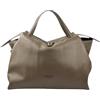 Cheval Firenze Borsa a Mano Algedi, Vera Pelle Made in Italy (Taupe Scuro)