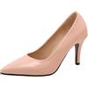 Asterisco Décolleté a Spillo da Donna Tacco Alto Scarpe Appuntito Senza Chiusura Semplici Scarpe da Festa, D71068Bu Rosa Numero 46 EU/48Cn