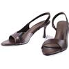 JOMIX Sandali Donna Eleganti Slingback con Fascia Trasparente Tacco 8 cm