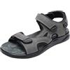 JOMIX Sandali Uomo Sportivi Estivi Comodi con Chiusura a Strappo Regolabile Scarpe da Camminata Casual Leggeri per Mare Spiaggia Vacanze Trekking Urbano Outdoor MOX260375, Grigio, 45 EU