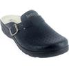 SANIFLEX 89931-10 Certificato Medico Zoccoli Sabot Pantofole Scarpe di Pelle, Uomo, Blu, EU 44