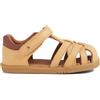 Bobux Barefoot I-Walk Cross Jump Sandalo per bambino, Oak Buff, 26 EU