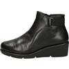 Valleverde Tronchetto Donna VS10413 in Pelle Nero Modello Casual. Una Calzatura Comoda Adatta per Tutte Le Occasioni. Autunno-Inverno 2022. EU 36