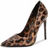 Pradize Décolleté Donna Con Stampa Animalier, Tacco A Spillo Alto, Punta Affusolata (Ghepardo Ambra, IT-45)