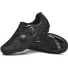 Hixingo Scarpe Uomo Donna Scarpe Strada Mountain Bike Compatibili Pedali SPD SPD-SL Look Delta, Unisex Scarpes Ciclismo MTB Traspirante All'aperto per Bici 37-47 EU (Nero,44)