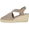Toni Pons TER - Espadrillas vegane con Zeppa da Donna realizzate in Cotone.
