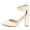 Rio Fiore Scarpe con Tacco, Décolleté Donna, Nere/Bianche/Verde/Rosa/Blu/Lila/Beige/Menta/Fucsia/Rosso, 8.5 cm Tacco Largo, Slingback, Ecopelle/Ecopelle Scamosciato, Cinturino sul Retro, 2062A