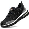 Rona Shoes Scarpe Antinfortunistiche Scarpe da Lavoro Antinfortunistiche Comode Leggere Comode Uomo Donna Alpha Black EU 38