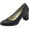 Melluso D110B Nero Decoltè per Donna in Pelle con Tacco Medio (Taglia 37)