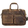 STILORD Henri Borsa ufficio lavoro in pelle Cartella uomo donna con tracolla Porta documenti e PC 15.6 pollici Grande in cuoio Colore:colorado - marrone