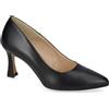 Valleverde 19100A Decollete Cerimonia Donna Pelle Sintetica Nero Tacco Stiletto 8Cm Suola Gomma