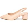 Rio Fiore Pumps, scarpe da donna con cinturino posteriore, tacco a blocco da 5,5 cm, morbida finta pelle scamosciata/similpelle, comode décolleté con tacco, bianco/nero/rosso/beige/nude/taupe