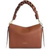 Coccinelle Pelle borsa a tracolla Boheme Grana Double Crossbody Double Grainy Leather Cognac/Noir marrone