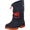 CMP KIDS AHTO WP SNOW BOOTS, Stivali da Neve Unisex - Bambini e ragazzi, B.Blue-Orange Fluo, 31 EU
