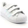 adidas Originals Adidas Unisex Bambino Superstar CF, Footwear White/Footwear White/Footwear White, 34 EU (2 UK)
