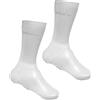 Hellery Copriscarpe da Ciclismo Professionali in Poliestere E PU, Copriscarpe Alto per Scarpe da Montagna E da Strada, Offre Prestazioni Antivento, Antipioggia E Traspiranti, Bianco, Bianco