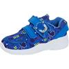 Sonic The Hedgehog Scarpe da ginnastica per bambini, leggere, con cinghie di fissaggio facili, Blu, 34 EU