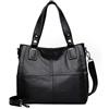 AINUOEY Donna Borse a Mano Borsa a Spalla Elegante Grandi Firmate Marca Tracolla Antifurto PU pelle 76618 1 pz Nero