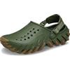 Crocs Zoccoli Echo RO Unisex per Adulti, Verde Militare, 14 Women/12 Men