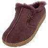 HAFLINGER zoccolo in pelle di agnello Saskatchewan pantofola in feltro melanzana, 37