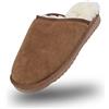 BOnova Trondheim - Pantofole da uomo in pelle di agnello, in 4 colori e nelle taglie 41-46, piedi caldi in inverno