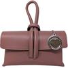 Chicca Borse Borsetta Pochette in Pelle Dollaro da Donna (Rosa Antico)