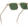 Carfia occhiali da sole vintage da uomo con protezione UV400 polarizzata per guida e viaggi CA5407