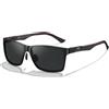 DUCO Square Polarized Occhiali da Sole per Uomini Leggeri in Fibra di Carbonio UV400 Protezione Occhiali da Sole 8206