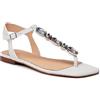 GUESS FL6SEFLEA21 Sandalo Gioiello Pietre Scarpe Pelle Bianco 36/Bianco