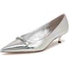 Sam Edelman Décolleté Kaya Donna, Argento morbido., 37 EU