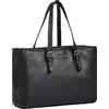 STILORD 'Gaby' Borsa Donna Grande Pelle Vera Borsette a Spalla Tote Bag per Laptop da 13,3 Pollici Borse Grandi Tracolla Università Shopper per Donne a Cuoio Genuino, Colore:nero