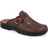 Fly Flot | Classic Man, Pantofole Uomo con Fibbia Regolabile, Ciabatta con Tomaia Stretch Adattiva in Microfibra Elasticizzata, Sottopiede imbottito in Pelle Antishock, Testa di Moro, 42