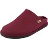 HAFLINGER Flair Morbide pantofole in feltro di lana pantofola Bordeaux, Taglia 38