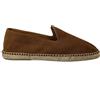 PAYMA - Espadrillas Mocassini da Uomo in Pelle Scamosciata. Sandali di Juta Estive e Flessibili. Design Liscio o Mascherato. Marrone, Blu Navy e Kaki