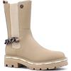 Liu Jo Anfibio Donna 4F3717EX014 in Pelle Sand Modello Casual. Una Calzatura Comoda Adatta per Tutte Le Occasioni. Autunno Inverno. EU 35