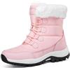 EODJXIO Scarponcini Invernali Donna 2026 con Pelo da Neve Scarpe Bambina Stivali Uomo Impermeabili (Rosa,38)