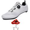 ARTVEP Scarpe Ciclismo da Uomo Donna Scarpe da Bici Strada MTB Compatibile SPD SPD-SL Delta Blocco Pedale, Scarpe da Peloton Bicicletta Traspiranti Grigio EU38